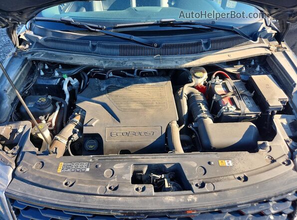 1FM5K8GTXKGA53924 2019 FORD EXPLORER Black Engine compartment view