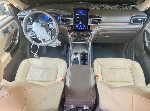 1FM5K8HC0NGC05647 2022 FORD EXPLORER Black Առջևի վահանակի տեսք