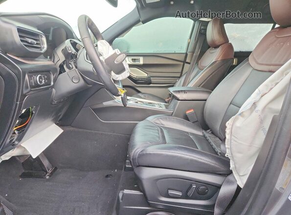 1FM5K8HC2PGC21786 2023 FORD EXPLORER Серый Вид салона спереди