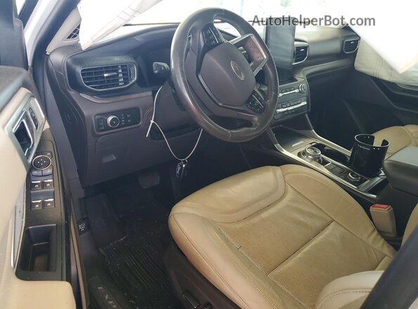 1FM5K8HC3LGB60586 2020 FORD EXPLORER White Вид панелі приладів