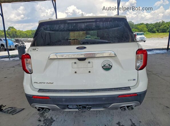 1FM5K8HC3LGB60586 2020 FORD EXPLORER White Вид ззаду