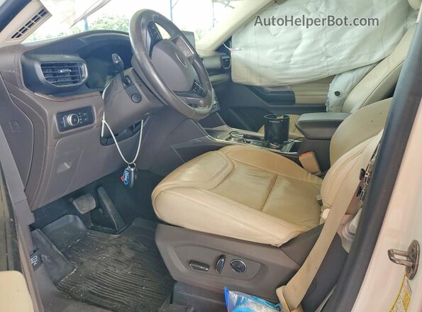 1FM5K8HC3LGB60586 2020 FORD EXPLORER White Вид салону спереду