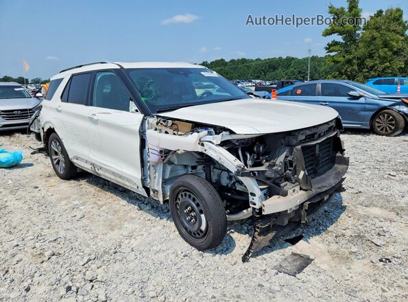 1FM5K8HC4LGB08934 2020 FORD EXPLORER White Delantero derecho