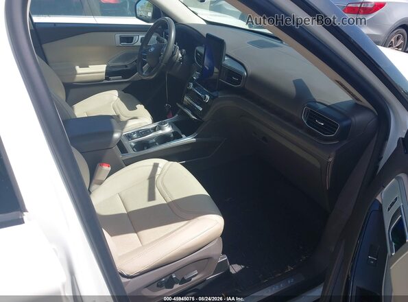 1FM5K8HC6MGA22493 2021 FORD EXPLORER White Vista interior delantera