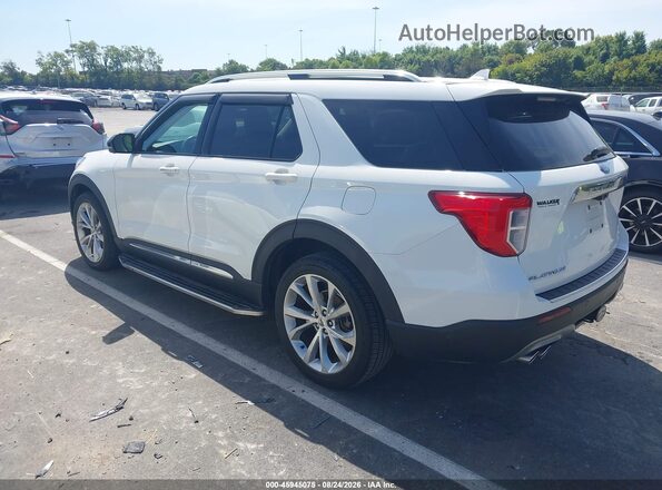 1FM5K8HC6MGA22493 2021 FORD EXPLORER White Trasero izquierdo