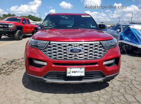 1FM5K8HC8LGA31940 2020 FORD EXPLORER Red Front view
