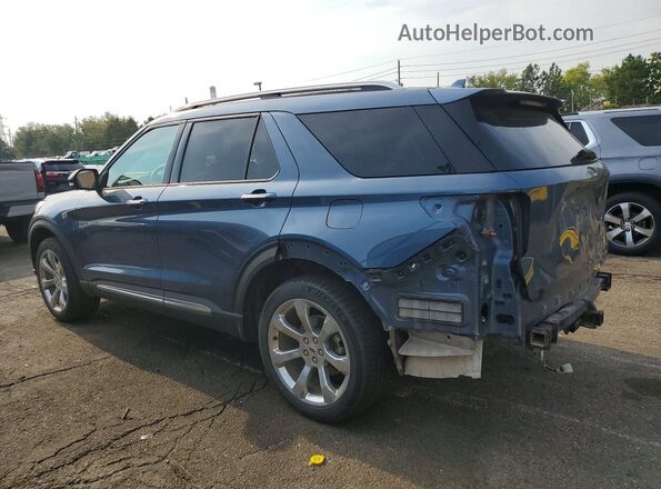 1FM5K8HC8LGC27652 2020 FORD EXPLORER Blue Trasero izquierdo