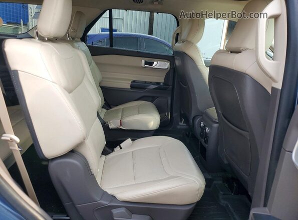 1FM5K8HC8LGC27652 2020 FORD EXPLORER Blue Vista interior trasera