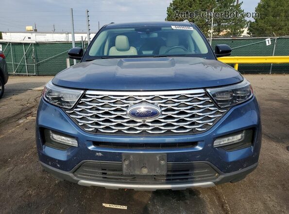 1FM5K8HC8LGC27652 2020 FORD EXPLORER Blue Vista frontal