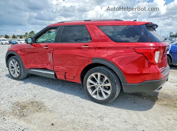 1FM5K8HC8MGC16040 2021 FORD EXPLORER Red Trasero izquierdo