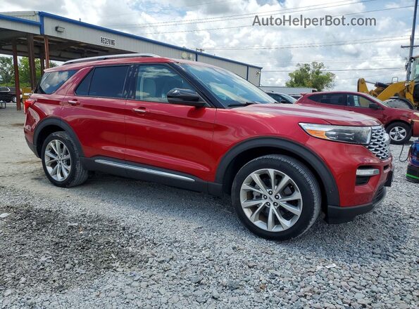 1FM5K8HC8MGC16040 2021 FORD EXPLORER Red Delantero derecho