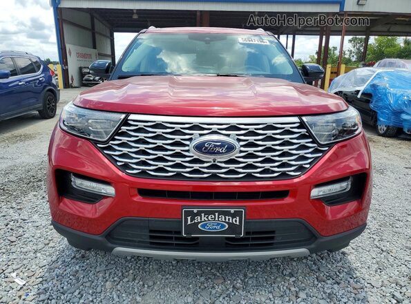 1FM5K8HC8MGC16040 2021 FORD EXPLORER Red Vista frontal