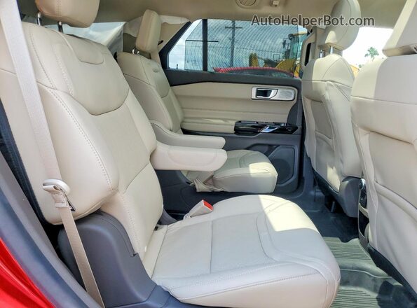 1FM5K8HC8MGC16040 2021 FORD EXPLORER Red Vista interior trasera