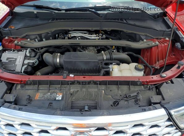 1FM5K8HC8MGC16040 2021 FORD EXPLORER Red Vista del compartimento del motor