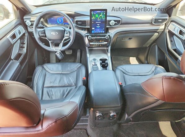 1FM5K8HCXPGC26413 2023 FORD EXPLORER Gray Առջևի վահանակի տեսք
