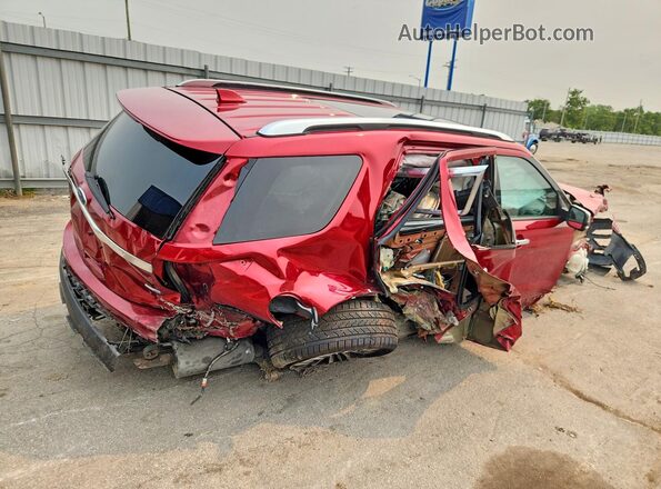1FM5K8HT0GGB43430 2016 FORD EXPLORER Red Задня права чверть