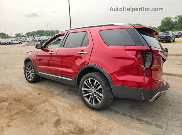 1FM5K8HT0GGB43430 2016 FORD EXPLORER Red Задня ліва чверть
