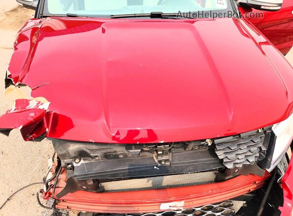 1FM5K8HT0GGB43430 2016 FORD EXPLORER Red Вид підкапотного простору