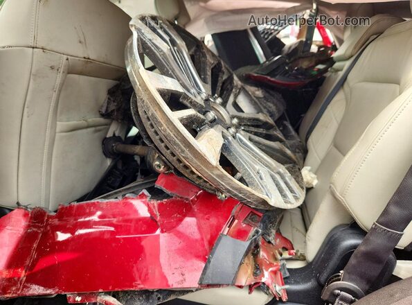 1FM5K8HT0GGB43430 2016 FORD EXPLORER Red Вид наклейки з VIN-кодом