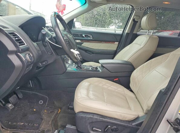 1FM5K8HT0GGB60437 2016 FORD EXPLORER Серебряный Вид салона спереди