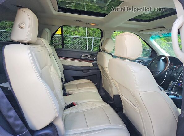 1FM5K8HT0HGA26500 2017 FORD EXPLORER Silver Rear interior view
