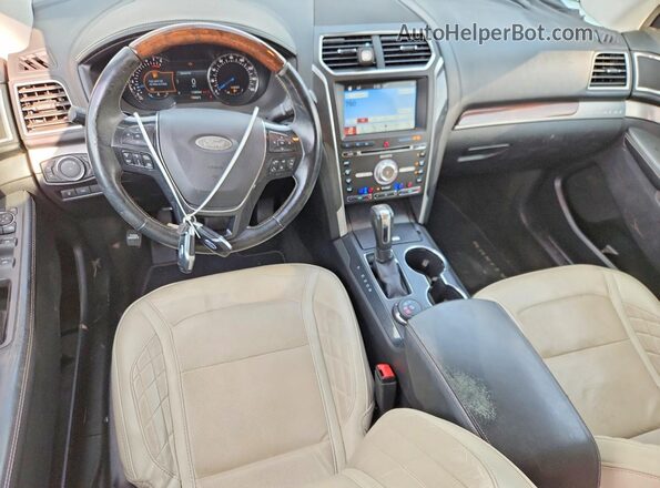 1FM5K8HT0HGD17868 2017 FORD EXPLORER White Вид панелі приладів