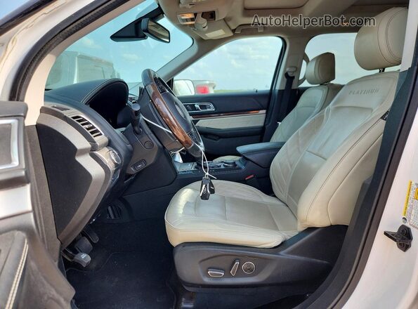 1FM5K8HT0HGD17868 2017 FORD EXPLORER White Вид салону спереду