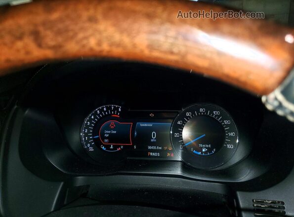 1FM5K8HT0JGC01429 2018 FORD EXPLORER Black Instrument cluster view