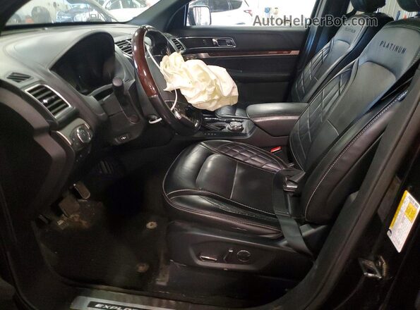 1FM5K8HT0JGC01429 2018 FORD EXPLORER Black Front interior view