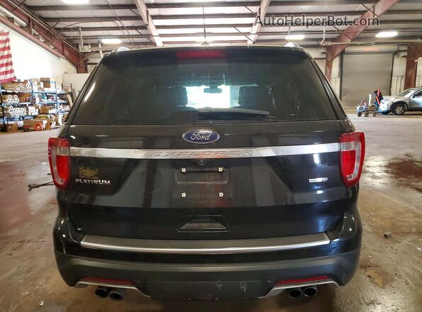 1FM5K8HT0JGC01429 2018 FORD EXPLORER Black Rear view