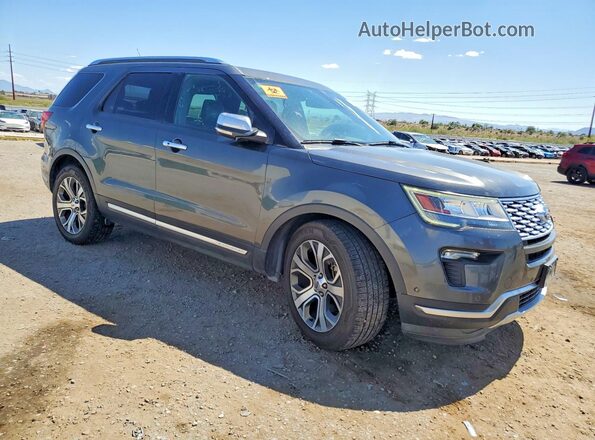 1FM5K8HT0JGC72761 2018 FORD EXPLORER Charcoal Передня права чверть