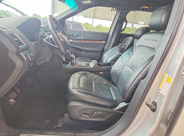 1FM5K8HT1GGD01984 2016 FORD EXPLORER Серебряный Вид салона спереди
