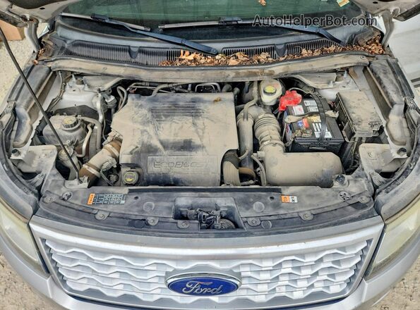 1FM5K8HT1GGD01984 2016 FORD EXPLORER Серебряный Вид подкапотного пространства