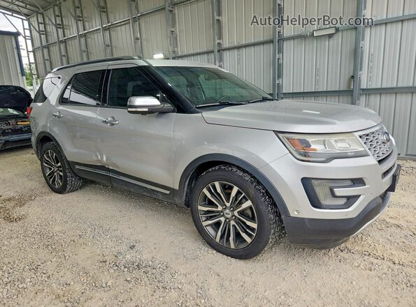 1FM5K8HT1GGD01984 2016 FORD EXPLORER Серебряный Передняя правая четверть