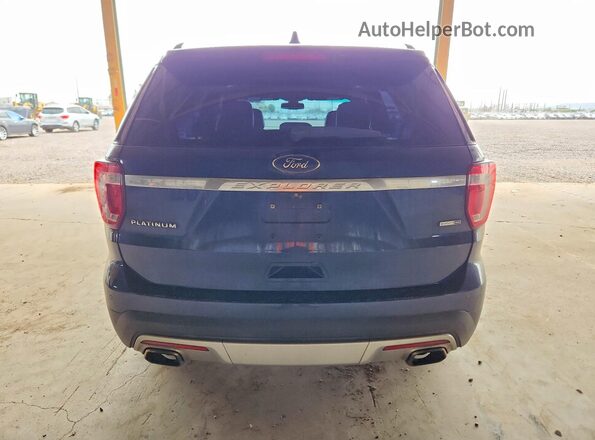 1FM5K8HT1GGD28957 2016 FORD EXPLORER Blue Widok z tyłu