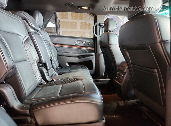 1FM5K8HT1GGD28957 2016 FORD EXPLORER Blue Widok wnętrza z tyłu