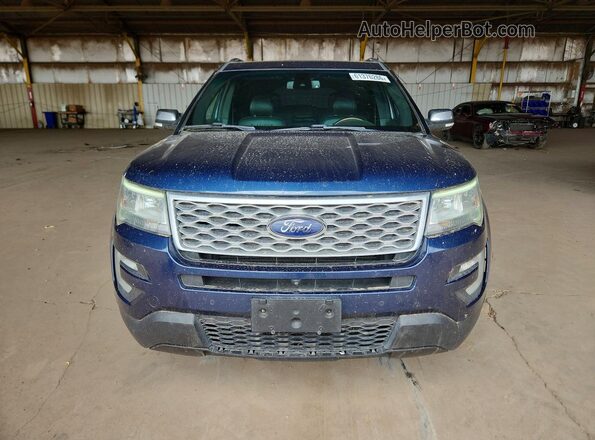 1FM5K8HT1GGD28957 2016 FORD EXPLORER Blue Widok z przodu