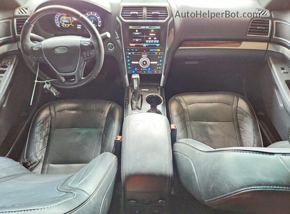 1FM5K8HT1GGD28957 2016 FORD EXPLORER Blue Widok deski rozdzielczej