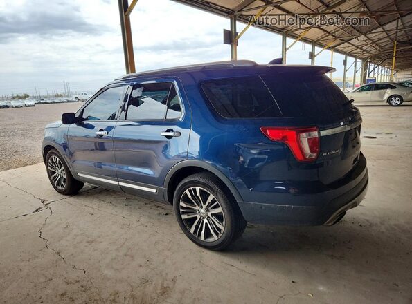 1FM5K8HT1GGD28957 2016 FORD EXPLORER Blue Tył lewy