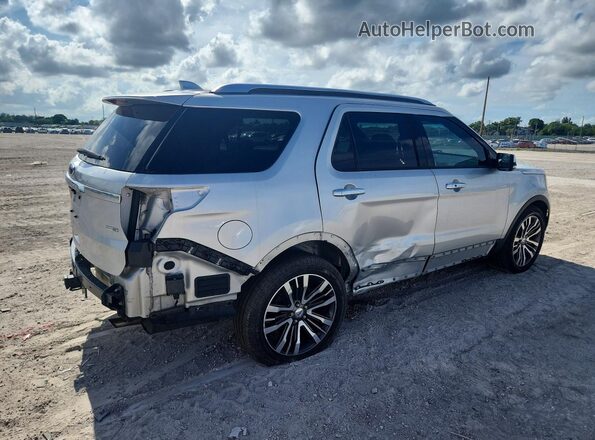 1FM5K8HT1HGA20432 2017 FORD EXPLORER Silver Задня права чверть
