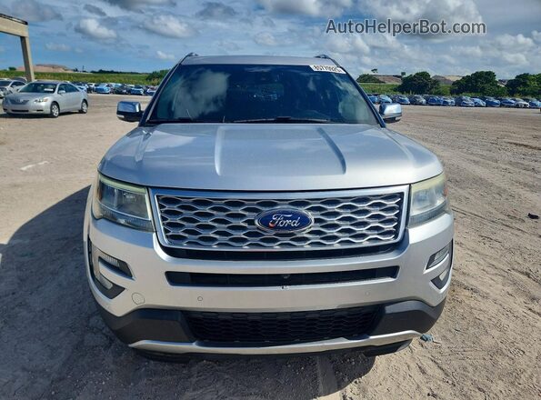 1FM5K8HT1HGA20432 2017 FORD EXPLORER Silver Вид спереду