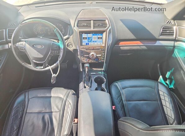 1FM5K8HT1HGA20432 2017 FORD EXPLORER Silver Вид панелі приладів