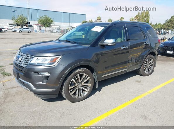 1FM5K8HT1KGA57715 2019 FORD EXPLORER Gray Front left