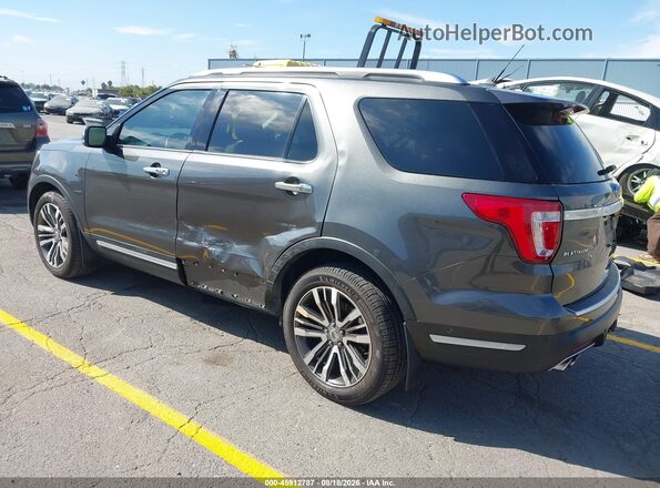 1FM5K8HT1KGA57715 2019 FORD EXPLORER Gray Rear left
