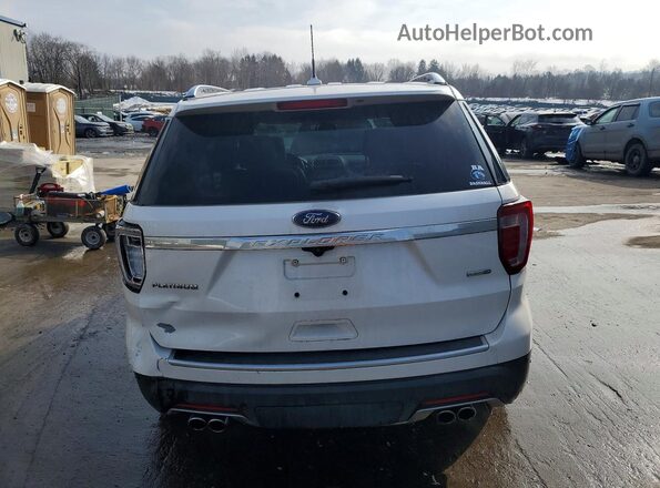 1FM5K8HT2JGC21388 2018 FORD EXPLORER White Вид ззаду
