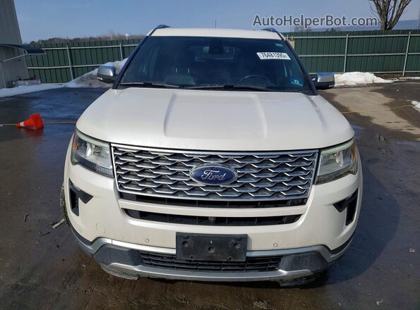 1FM5K8HT2JGC21388 2018 FORD EXPLORER White Вид спереду