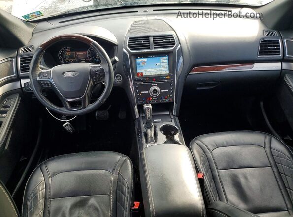 1FM5K8HT2JGC21388 2018 FORD EXPLORER White Вид панелі приладів