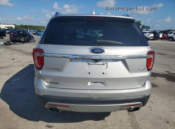 1FM5K8HT3GGC01823 2016 FORD EXPLORER Серебряный Вид сзади