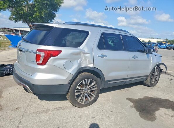 1FM5K8HT3GGC01823 2016 FORD EXPLORER Серебряный Задняя правая четверть