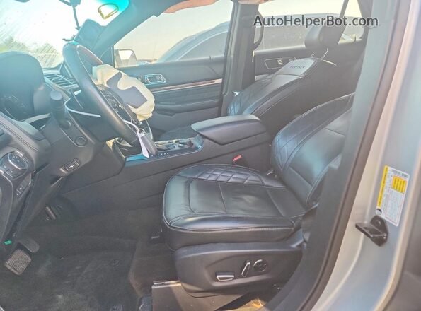 1FM5K8HT3GGC01823 2016 FORD EXPLORER Серебряный Вид салона спереди